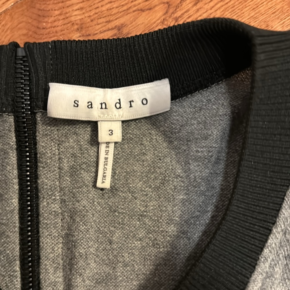 Beautiful Sandro Color Block Sweater Size 3 - image 2